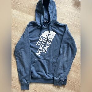 The North Face Men’s Cozy, Blue, Logo Hoodie – Small